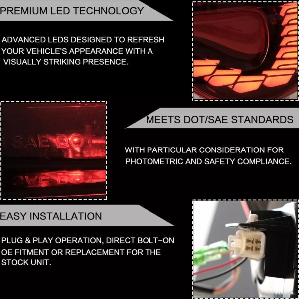 Dragon Scale Toyota 86 / Subaru BRZ tail lights 2012 - 2020 - Image 5