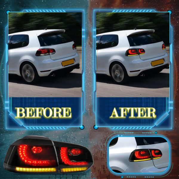 LED Tail Lights for VW GOLF 6 MK6 2010 - 2013 - Image 4