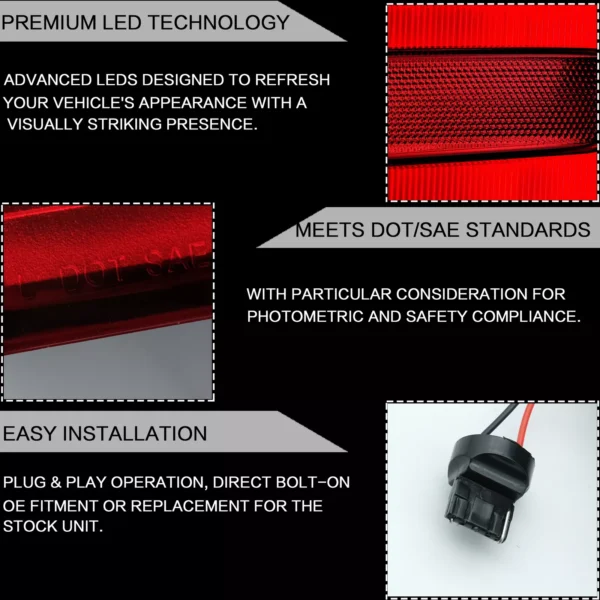 Rear Bumper Lights For Toyota Land Cruiser 2016 - 2021 - Image 5