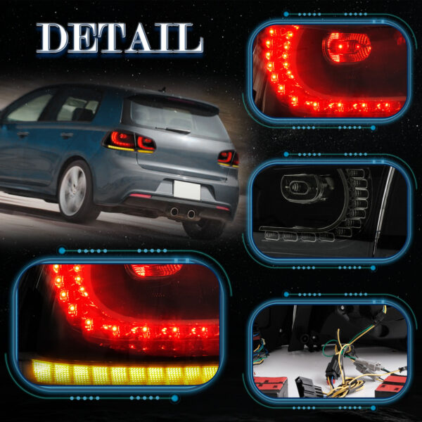 LED Tail Lights for VW GOLF 6 MK6 2010 - 2013 - Image 6