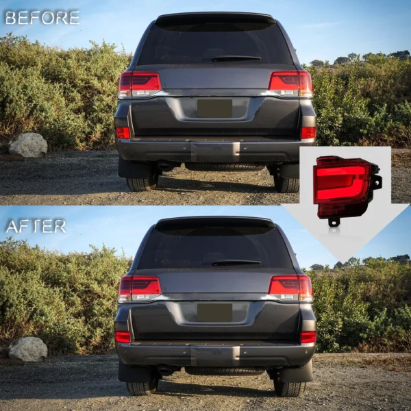 Rear Bumper Lights For Toyota Land Cruiser 2016 - 2021 - Image 7