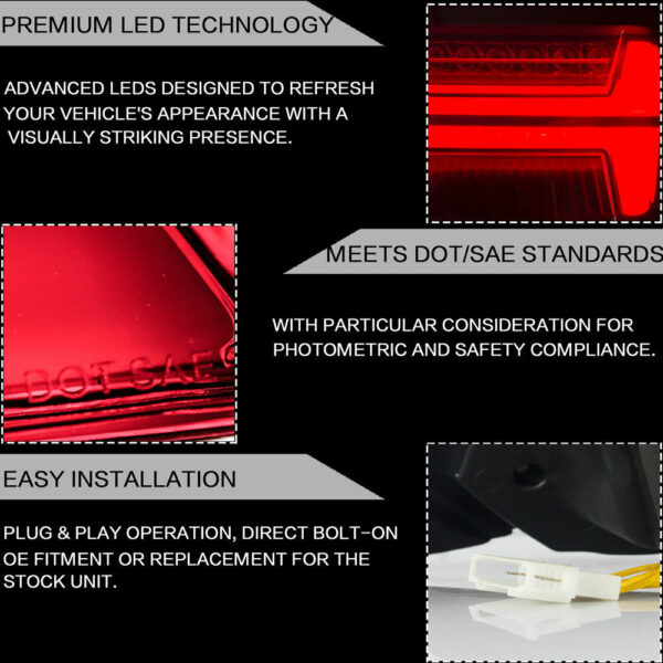 Tail Lights For Volkswagen Polo 2011 - 2017 - Image 4