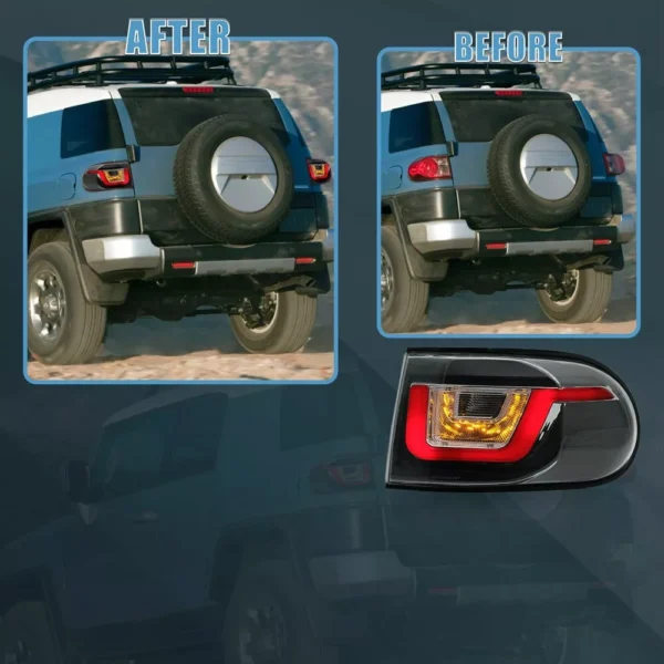Tail Lights Clear For Toyota FJ Cruiser 2007 - 2020 - Image 3