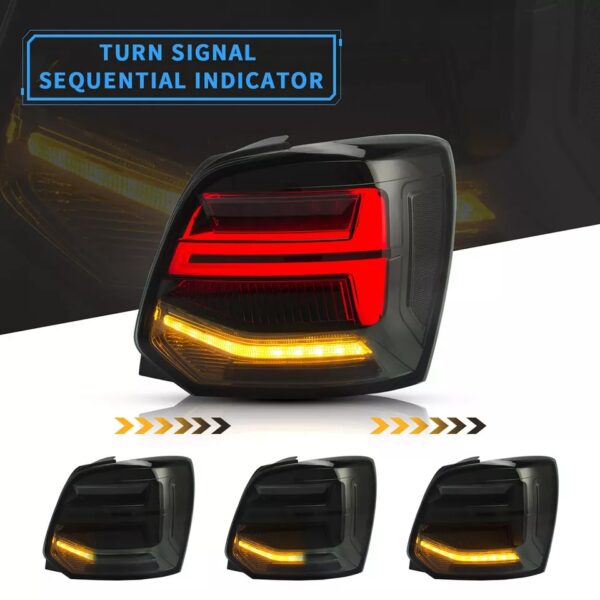 Tail Lights For Volkswagen Polo 2011 - 2017 - Image 8