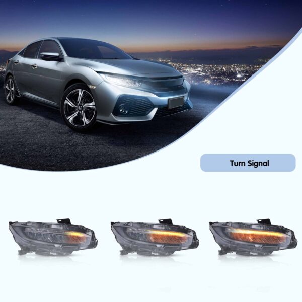 Headlights For Honda Civic 2016-2021 - Image 3