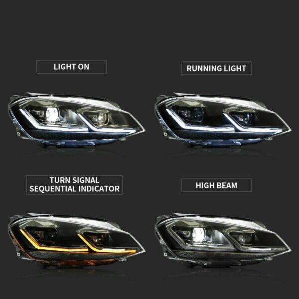Headlights For 2014-2017 VW Golf 7 MK7 - Image 8