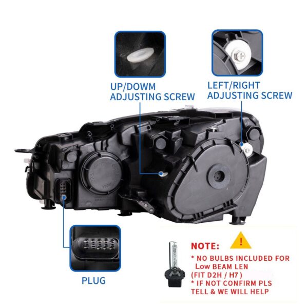 Headlights For 2008 - 2013 Volkswagen Golf 6 MK6 - Image 5