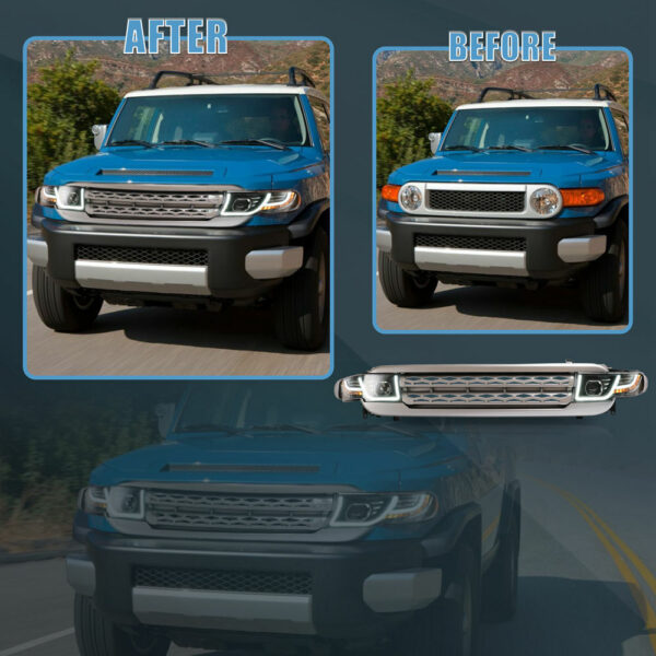 Headlights For 2007 - 2020 Toyota FJ Cruiser - Image 6