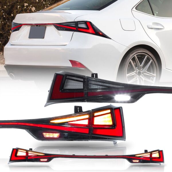Tail Lights For 2014-19 Lexus IS250 300h 350F Start-up & Sequential - Image 10
