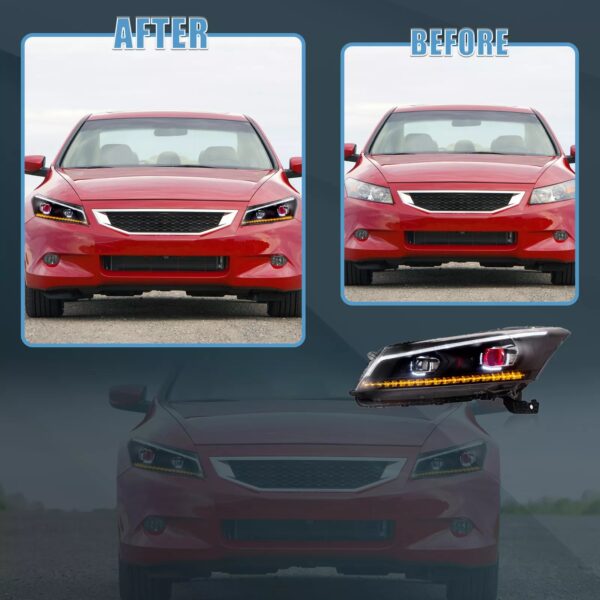 Demon Eyes Headlights For 2008-2012 Honda Accord Sedan - Image 6