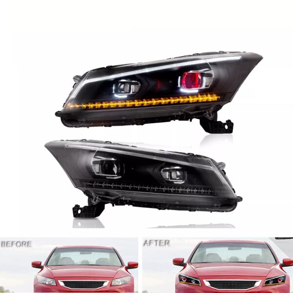 Demon Eyes Headlights For 2008-2012 Honda Accord Sedan - Image 9