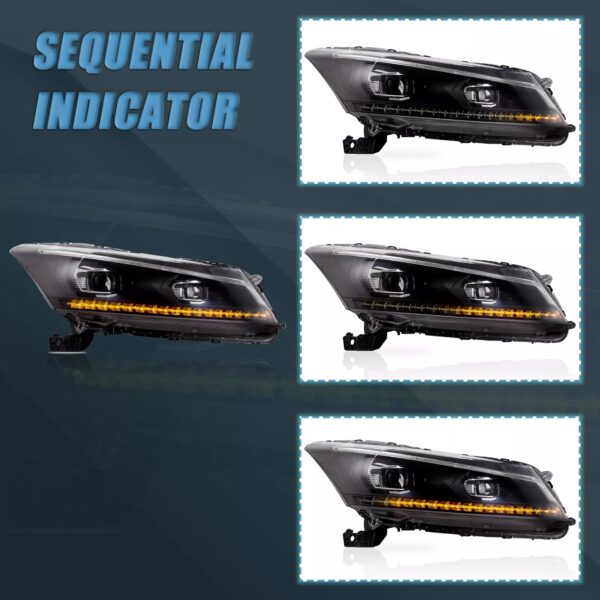 Demon Eyes Headlights For 2008-2012 Honda Accord Sedan - Image 7
