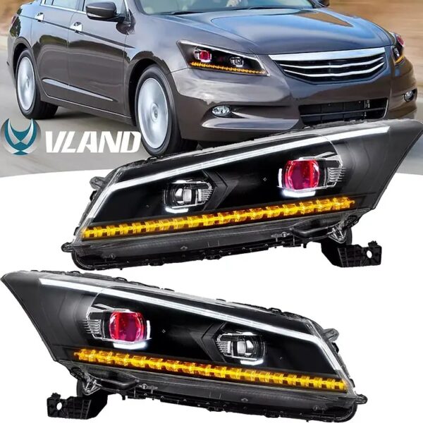 Demon Eyes Headlights For 2008-2012 Honda Accord Sedan - Image 2