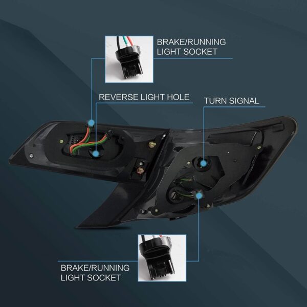 Smoked Tail Lights For Toyota Camry 2012-2014 - Image 15