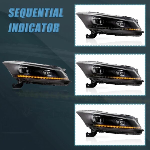 Headlights For 2008-2012 Honda Accord Sedan - Image 15
