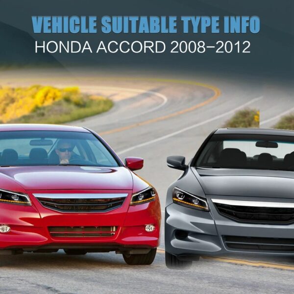 Headlights For 2008-2012 Honda Accord Sedan - Image 10