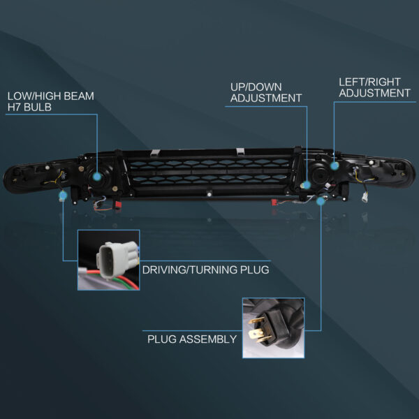Headlights For 2007 - 2020 Toyota FJ Cruiser - Image 13