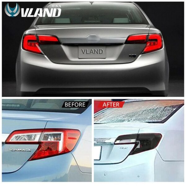 Smoked Tail Lights For Toyota Camry 2012-2014 - Image 2