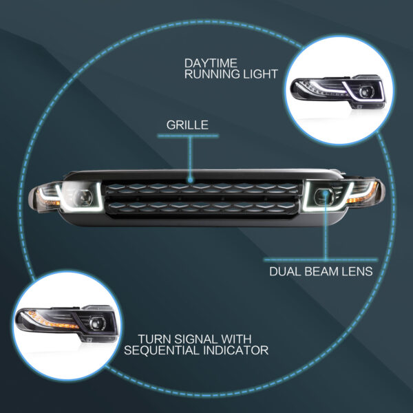 Headlights For 2007 - 2020 Toyota FJ Cruiser - Image 12
