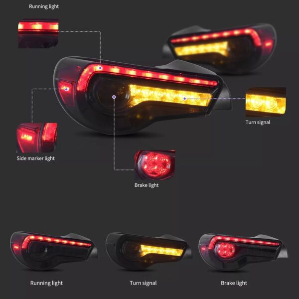 Tail Lights For 2013 - 2020 Toyota 86 & SUBARU BRZ W/Sequential - Image 14