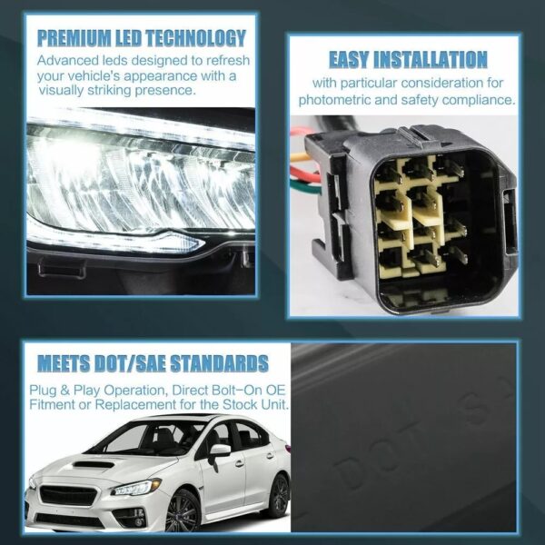 Headlights For Subaru WRX 2015-21 - Image 15