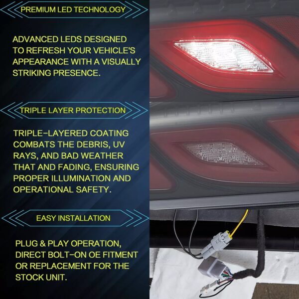 Tail Lights Fit 2005 - 2018 Toyota Hiace - Image 14