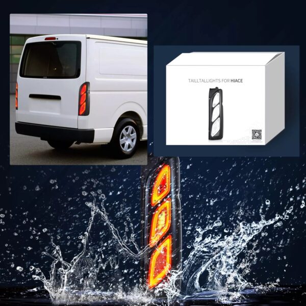 Tail Lights Fit 2005 - 2018 Toyota Hiace - Image 16