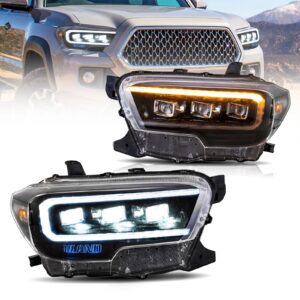 16-23 Toyota Tacoma 3th Gen (N300) Vland LED Matrix Projector HeadLights Black