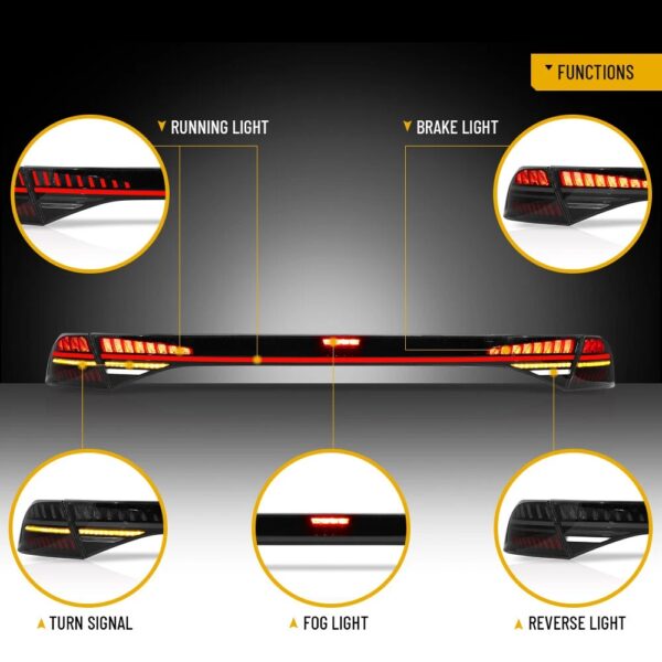 23-25 Honda Accord Vland Tail Lights Full LED With Start-Up Animation - Image 20