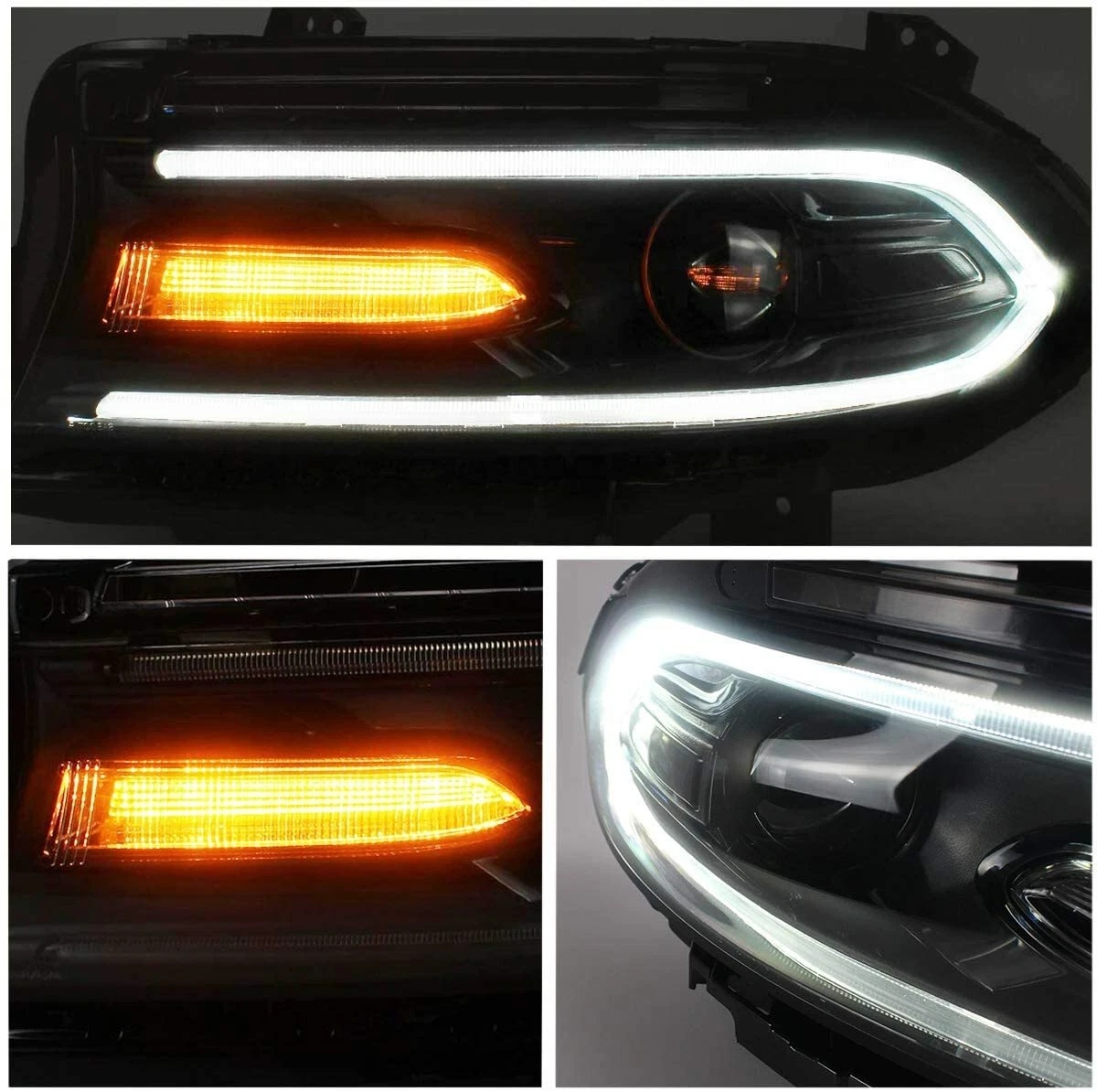 VLAND LED Headlights For 2015-2021 Dodge Charger Front Lamps Dual Beam Projector - Image 6