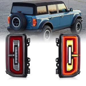 Ford Bronco 6th Gen U725 Clear Tail Lights For 2021-2023