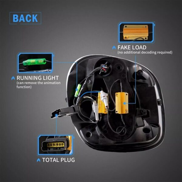 VLAND Tail Lights  For 2014-2019 Mercedez Benz Smart 453 - Image 5