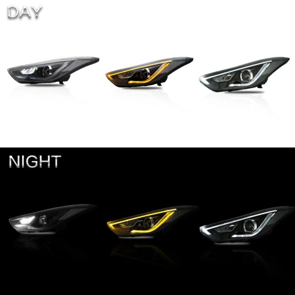 Hyundai Elantra Headlights For 2012-2015 - Image 3