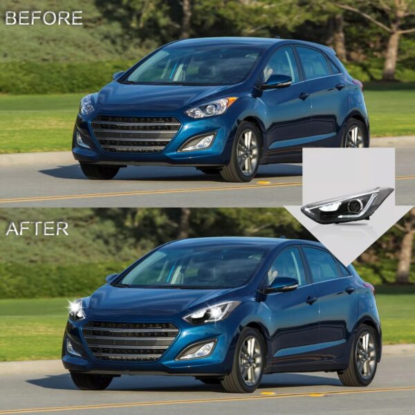 Hyundai Elantra Headlights For 2012-2015 - Image 7