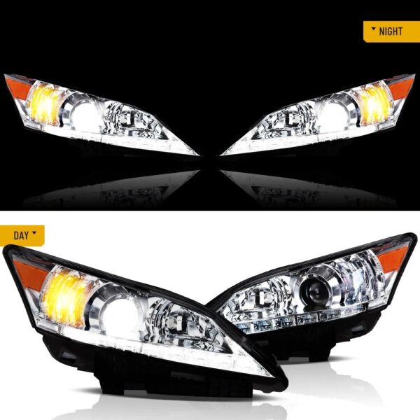 VLAND Headlights For 2010 2011 2012 Lexus ES350 Projector Assembly - Image 11