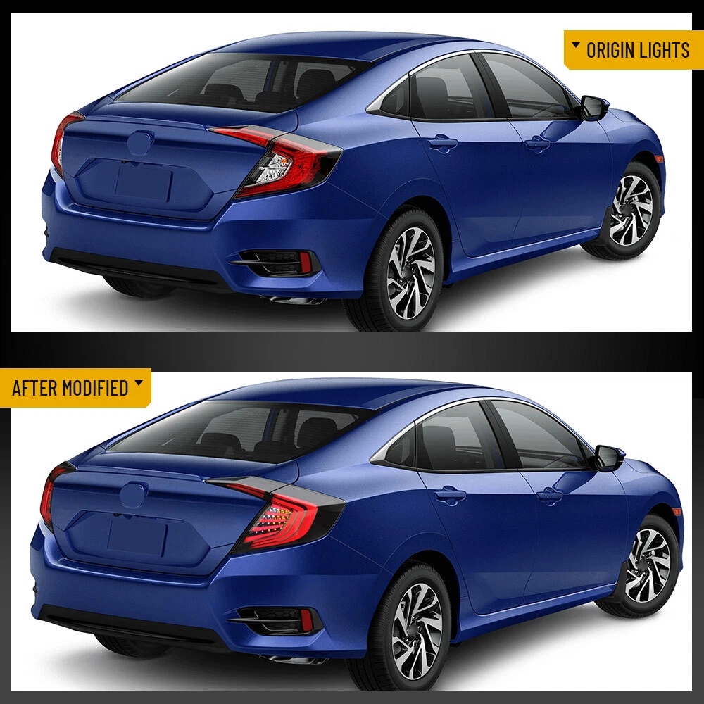 VLAND LED Tail Lights For Honda Civic Sedan 2016-2021 w/Startup Animation - Image 4