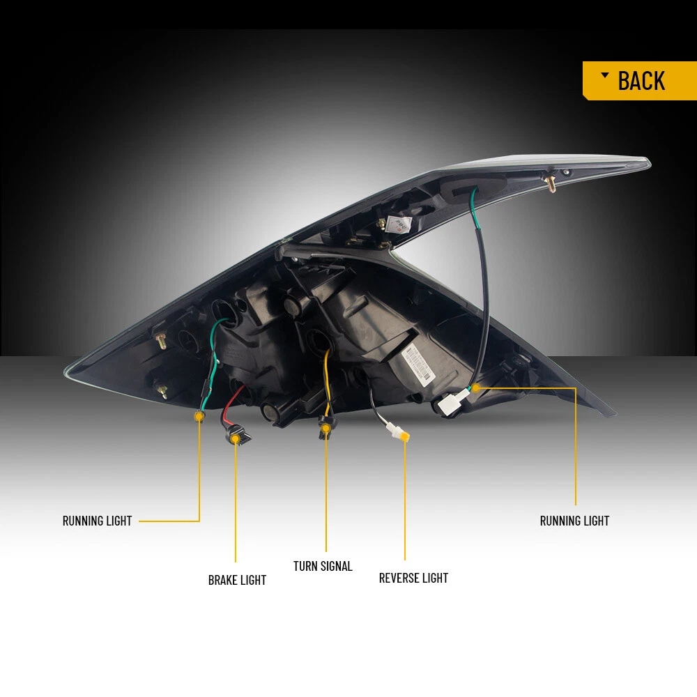 VLAND LED Tail Lights For Honda Civic Sedan 2016-2021 w/Startup Animation - Image 10