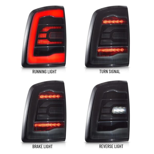 Tail Lights For 2009-2018 Dodge Ram 1500/2500/3500 Rear Brake Lamps - Image 32