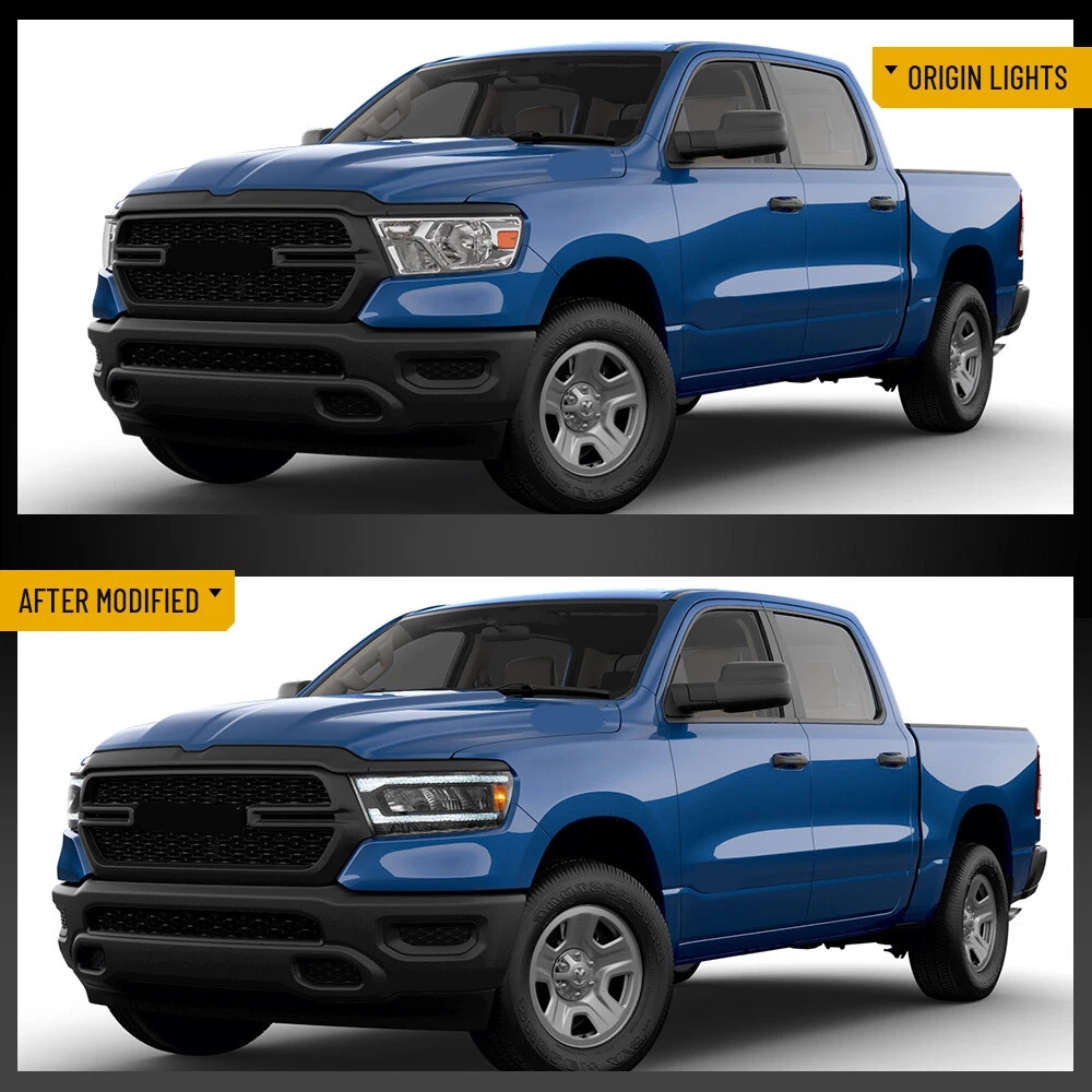 Headlights For 2019 - 2021 Dodge Ram 1500 - Image 10